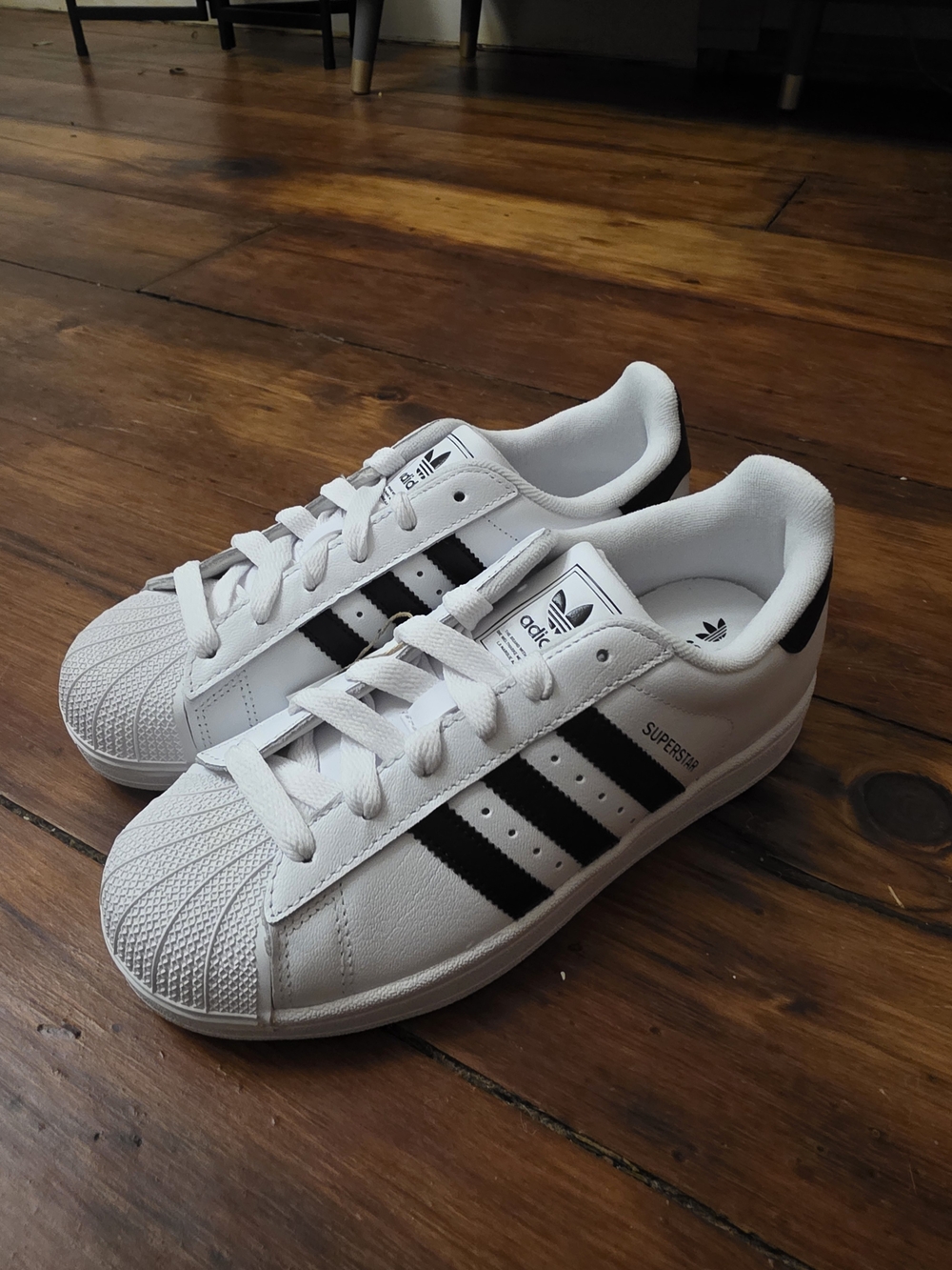 Adidas Superstar 2 J White Black Shell Toe Sneakers Kids 5.5Y Brand New